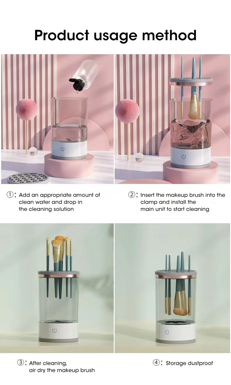 3 in 1 Electric Make Up Brush Cleaner